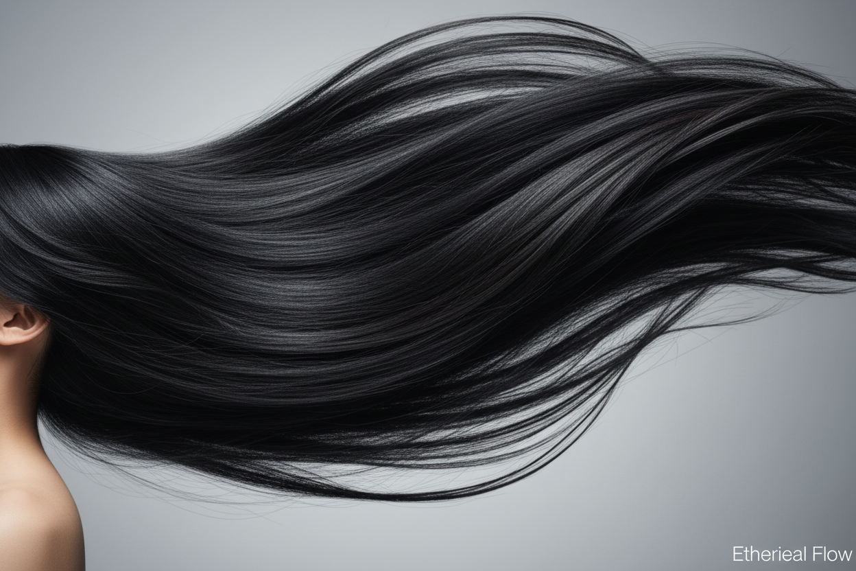 make her on the left and her hair flies and covers most the screen